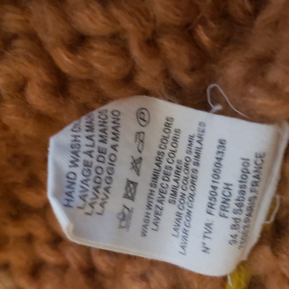 Frnch from Anthro colorful chunky crochet patchwork cardigan - Picture 5 of 9